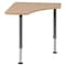 Flash Furniture Triangle Natural Collaborative Desk, For Home and Classroom XU-SF-1003-NAT-A-GG - alternate 8